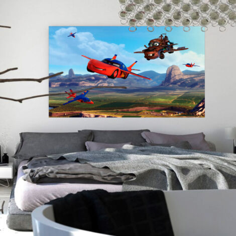 Poster XXL intisse Cars Planes Disney 160X115 CM