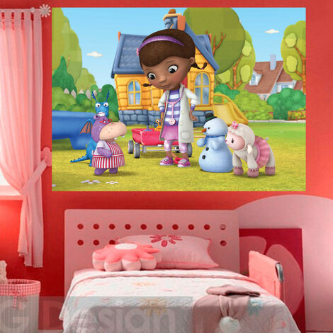 Poster XXL intisse Docteur la Peluche Disney 160X115 CM