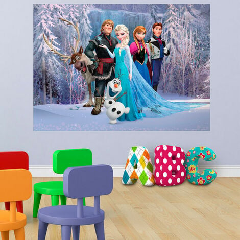 Poster XXL intisse La Reine des Neiges Disney Frozen 155X115 CM