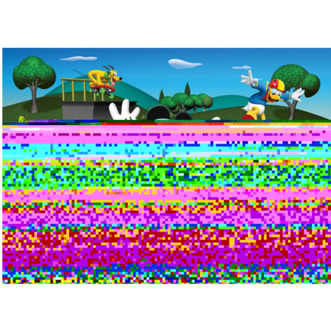 Poster XXL intisse Skatepark Mickey Mouse Disney 160X115 CM