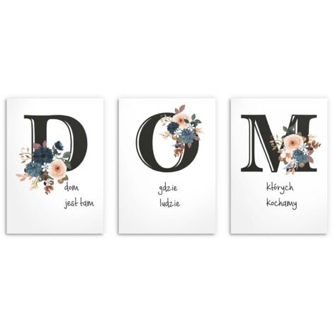 Pósters para la sala Pósters motivacionales inspiradores Hogar Familia 3x50x70