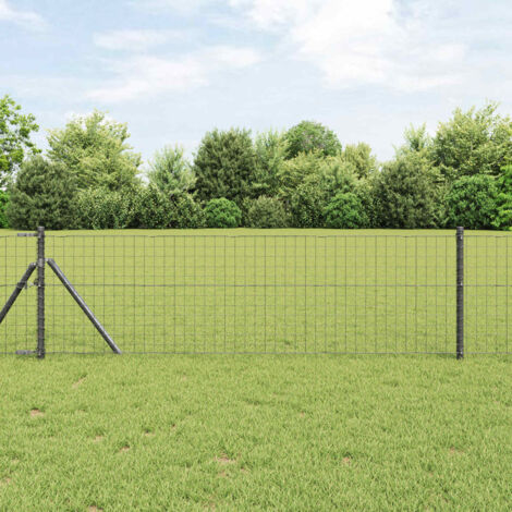 Postes de cerca 2 pcs Gris 70 cm