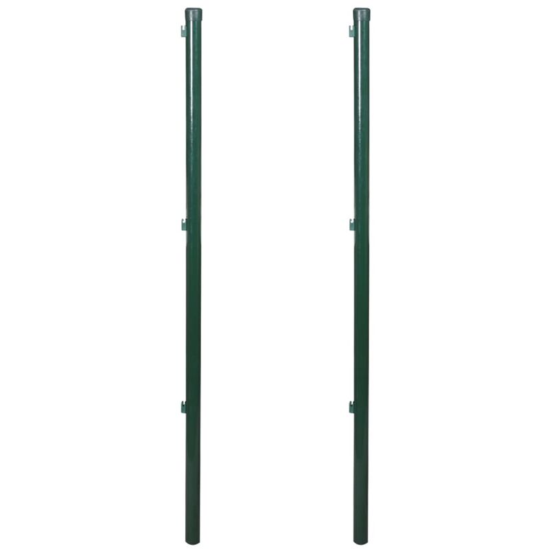 

Postes de valla 2 unidades 175 cm - Verde