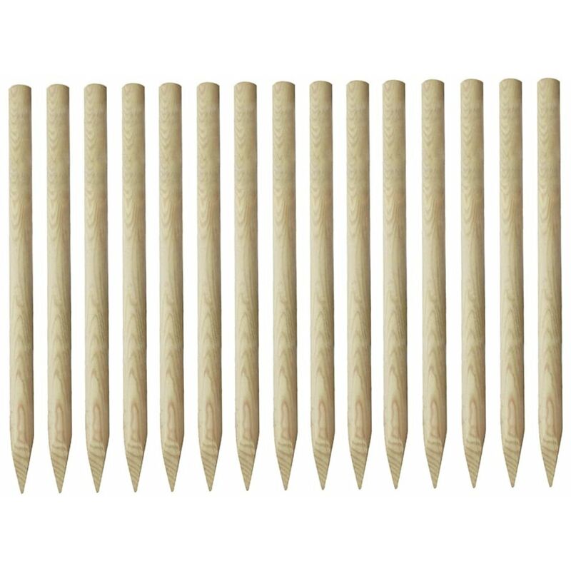 

Postes puntiagudos de valla 15 uds pino impregnado 4x170cm