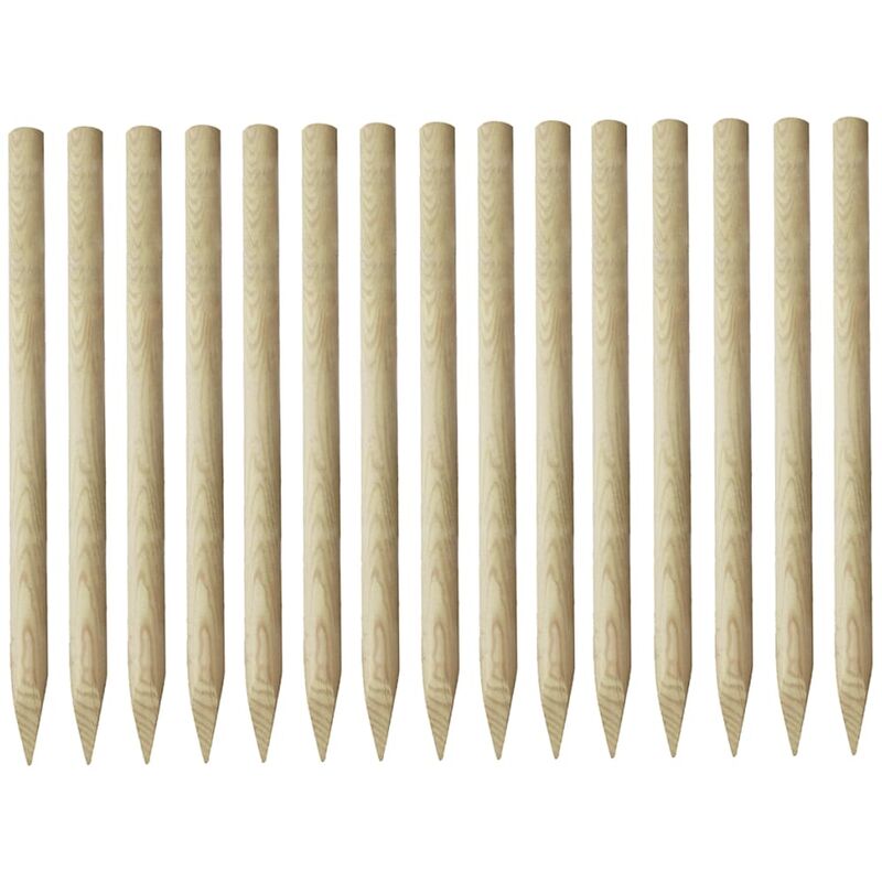 

Postes puntiagudos de valla 15 uds pino impregnado 4x170cm - Marrón