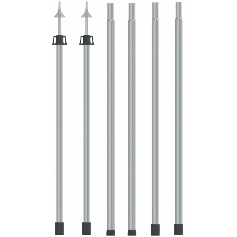 

Postes telescopicos de toldo 2 uds acero galvanizado 102-260 cm