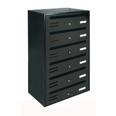 POSTFACH WÜRFEL HORIZONTAL 6 PLÄTZE GUSSEISEN EIGENTUMSWOHNUNG