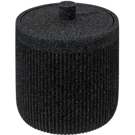 Pot à Coton Design "Onyx" 9cm Gris Ardoise