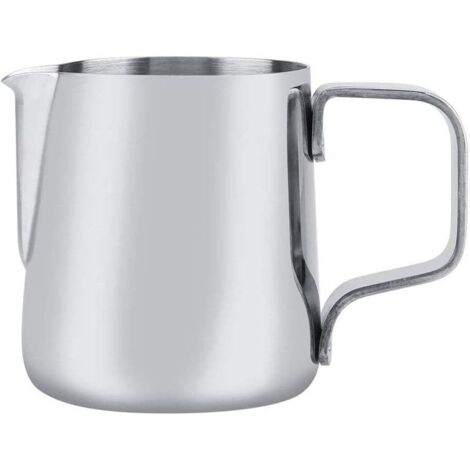 Pot à Lait 100ml, Milk Pitcher en Acier Inoxydable Pot à Lait Faire Mousser Pichet Art Latte Stylet Cuisine Maison Craft Café Latte Lait Pichet pour Cappuccino Et Café Latte (Argent)-Fei Yu