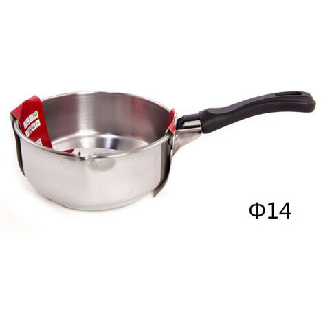 Pot à Lait En Acier Inoxydable Diamètre 14 Cm Poignée En Bakélite 106844