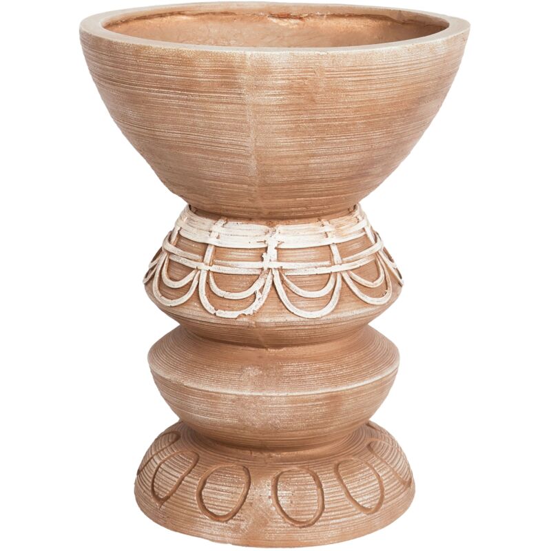 Pot à Plantes Boho Magnésium Intérieur Extérieur Marron Clair Disporum