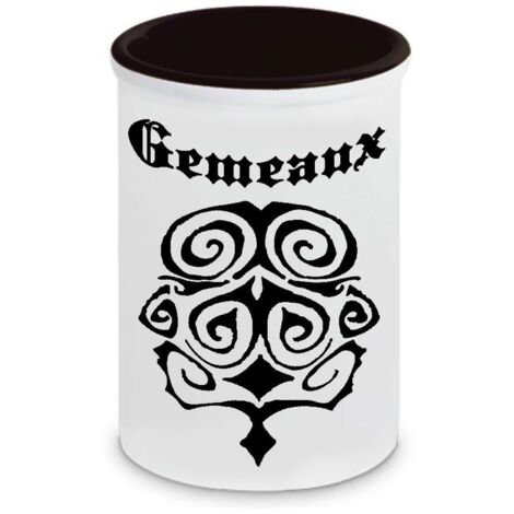 Pot à stylos en céramique Gémeaux Cbkreation