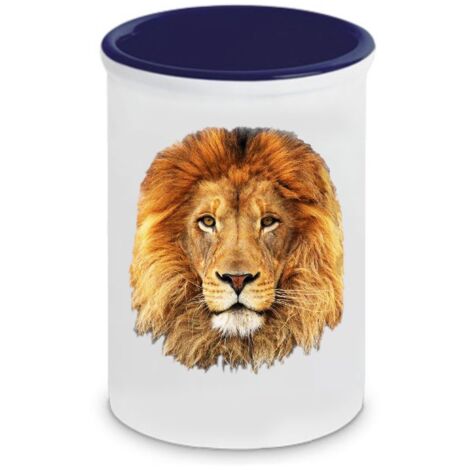 Pot à stylos en céramique Lion