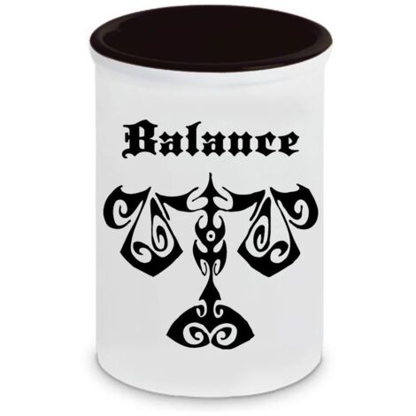 Pot à stylos en céramique Signes du Zodiaque Balance Cbkreation