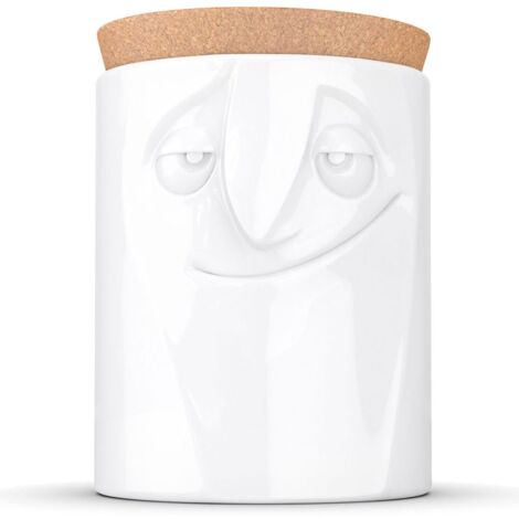 Pot alimentaire en porcelaine blanche et liège Tassen - Charmant