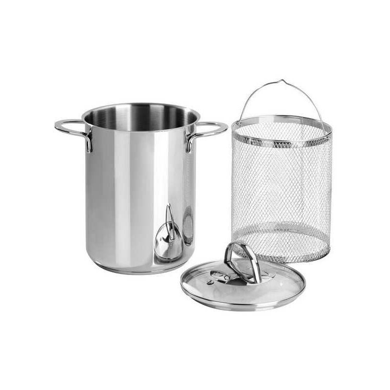 Cfadda - Pot à asperges en acier inoxydable 18/10 cm 16 Barazzoni