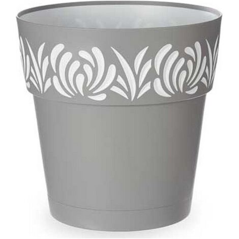 Pot auto-arrosant Gaia Gris Plastique (29 x 29 x 29 cm)