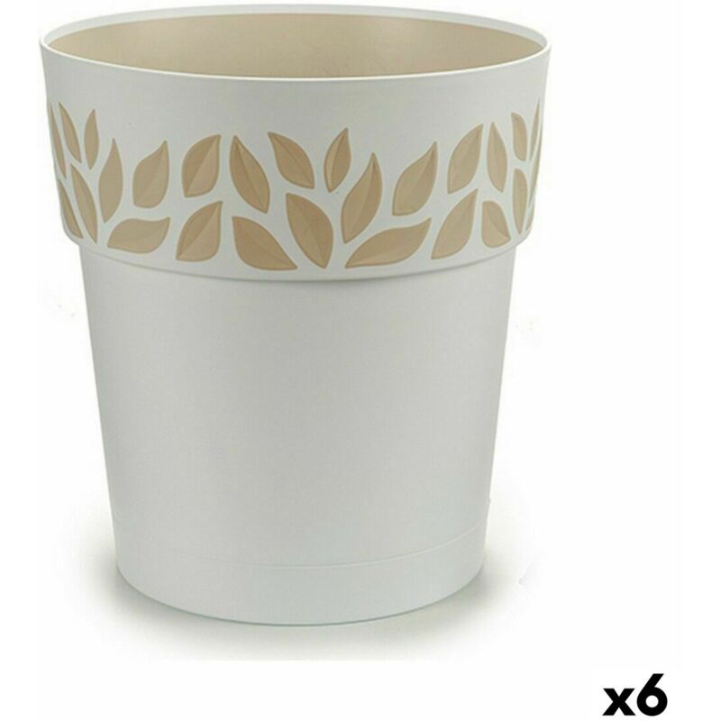 Pot d'arrosage Stefanplast cloe white plastic 29 x 29 x 29 cm (6 pièces)