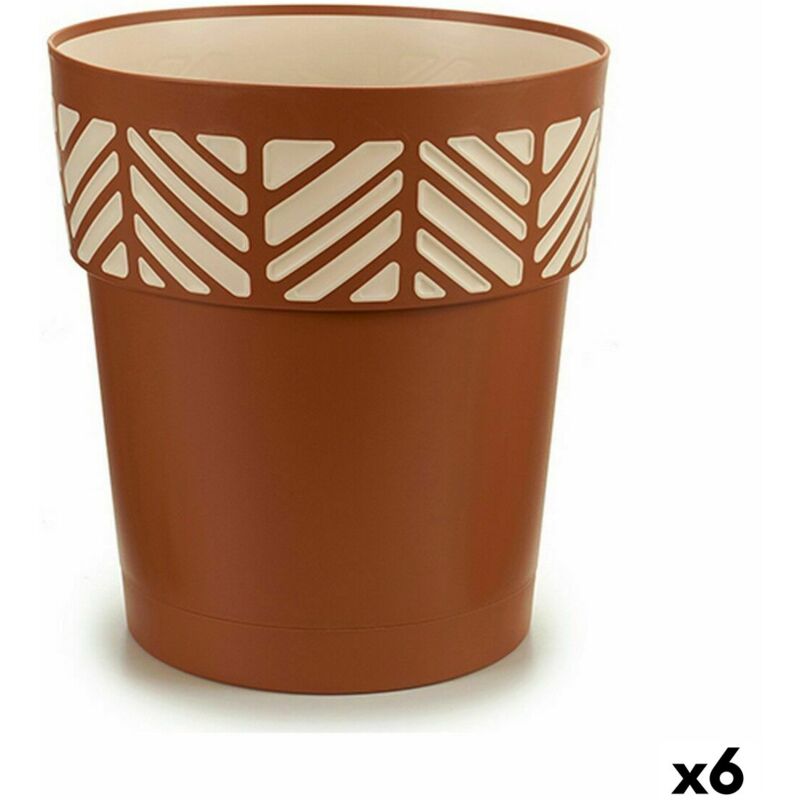 Pot d'arrosage Stefanplast orfeo terracotta plastic 29 x 29 x 29 x 29 cm (6 pièces)