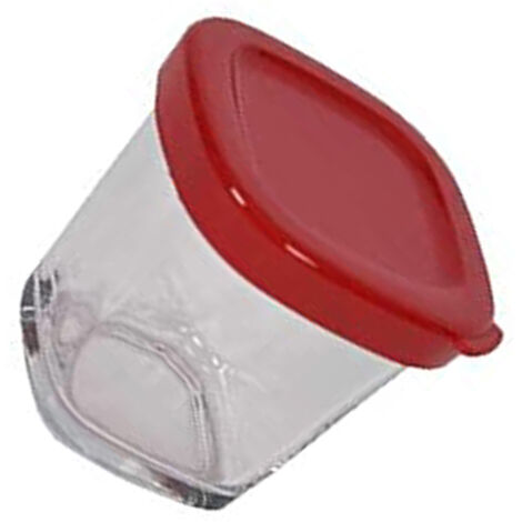 Pot avec couvercle pour yaourtières SEB et TEFAL – Préparation yaourts maison – Compatible modèles YG650126/350 et YG654828/350