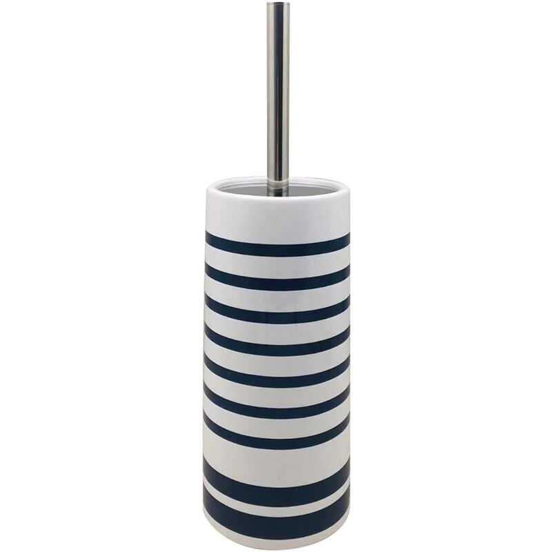 Pot à balai brosse wc tical blanc marine