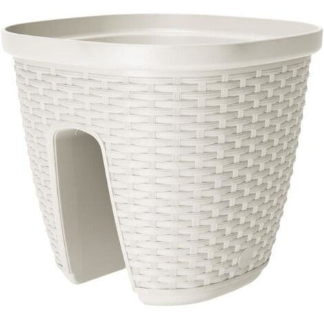 Pot balustrade Casa mesh 30 - Blanc - 30x30cm