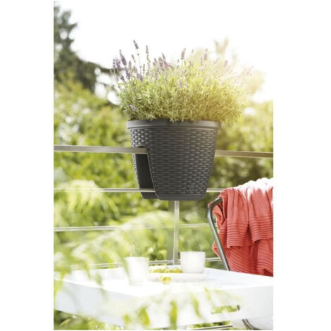 Pot balustrade Casa mesh 30 - Granit - 30x30cm
