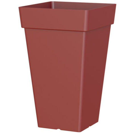 Pot Capri Carre Haut 65cm Anthracite