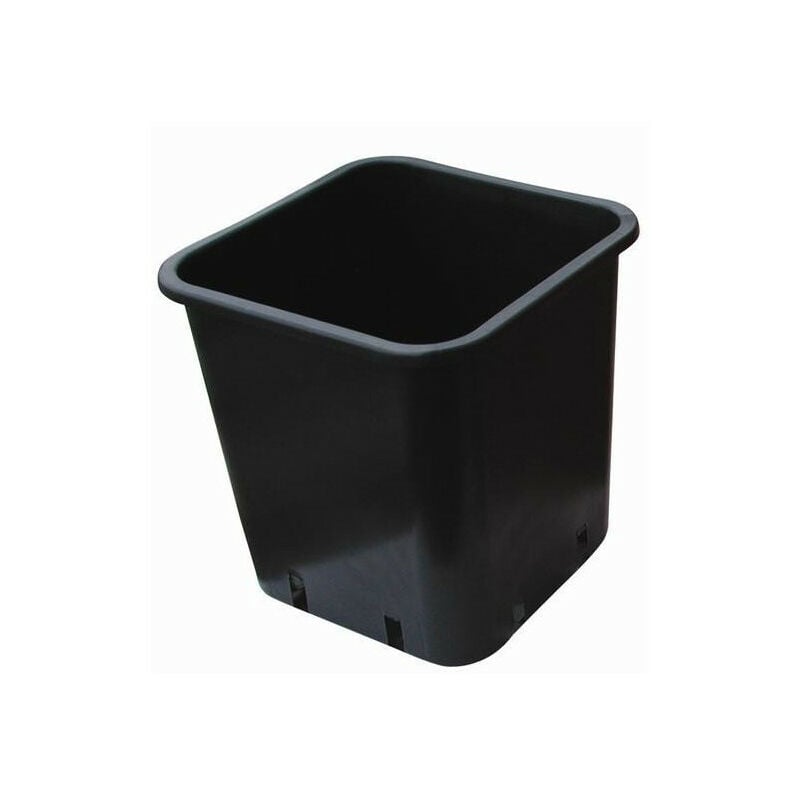 Pot carré noir 12X12X13 1,5L x 100pcs