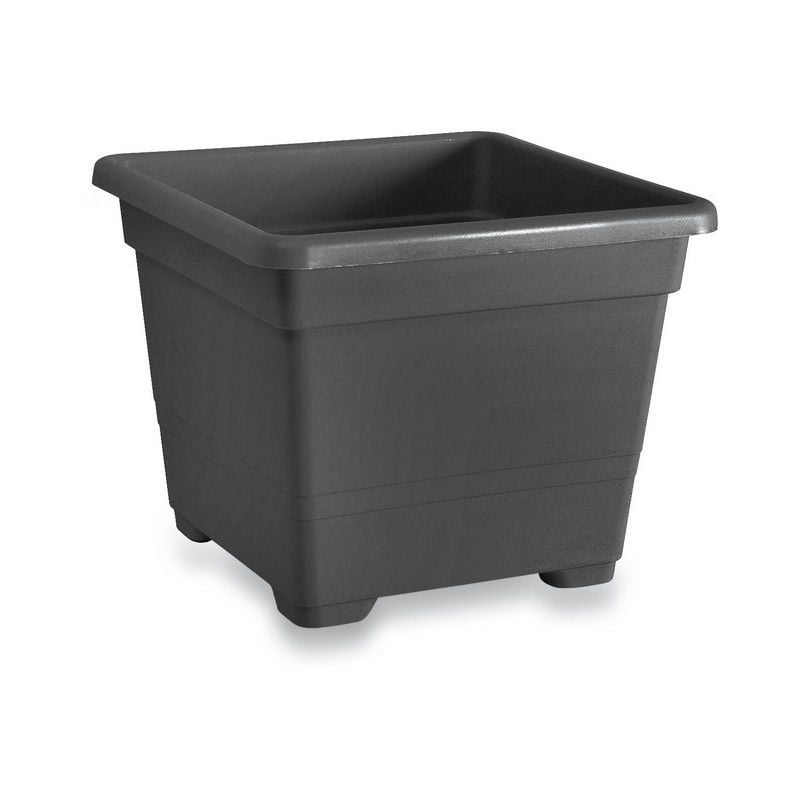 Vase carré Anthracite - 38 cm