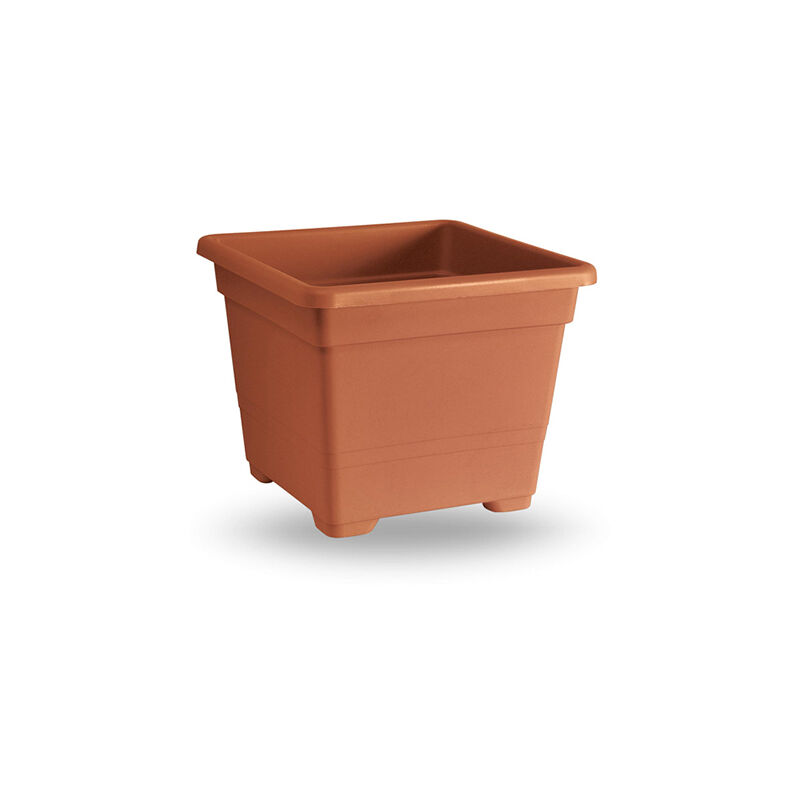 Vase carré 32 cm terre cuite 60% recyclable