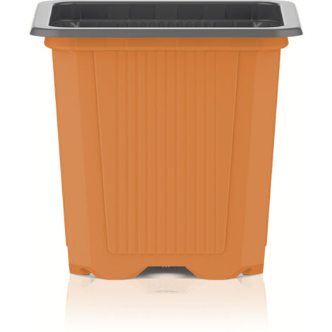 Godet horticole 7x7x6,5cm orange - Teku