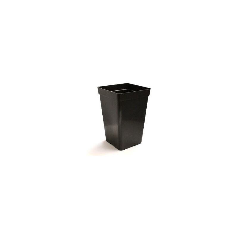 Pot carré noir 20 litres - 27 x 27 x 40 cm Lot de 4