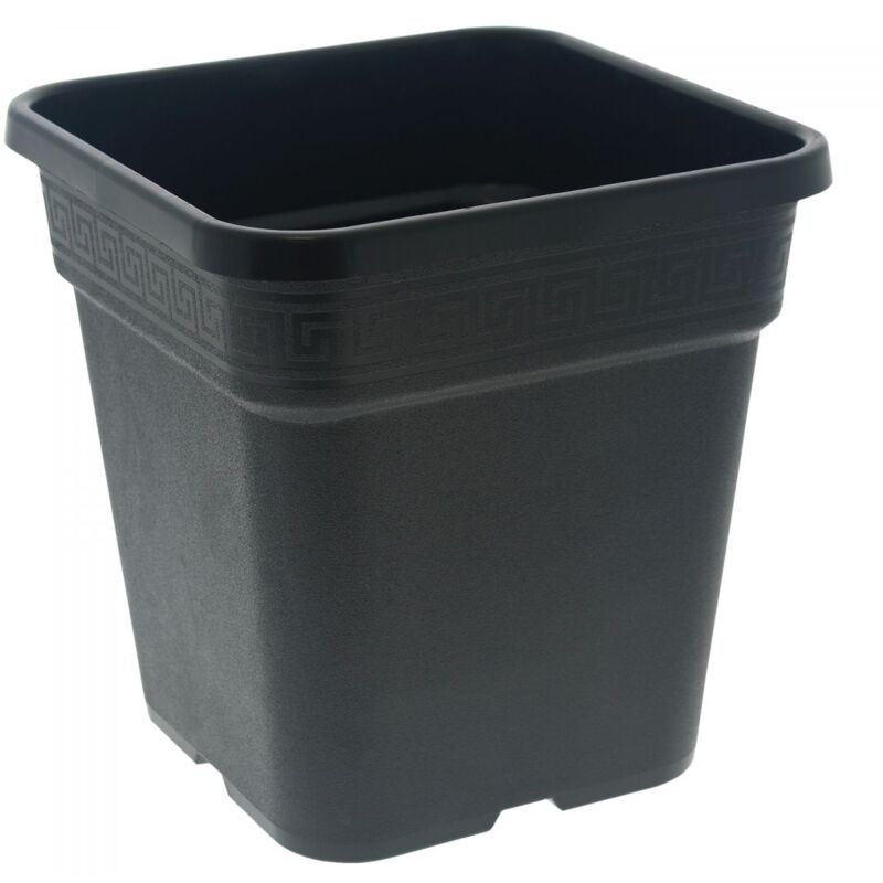 Pot carré noir 30 litres - 36.5 x 36.5 x 37cm