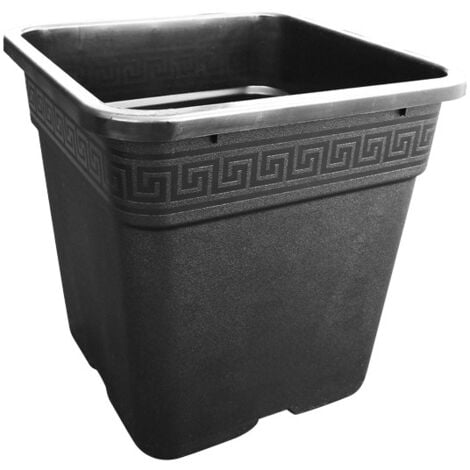 CIS PRODUCTS Pot carré noir 36.5x36.5x36 - 30 L en plastique