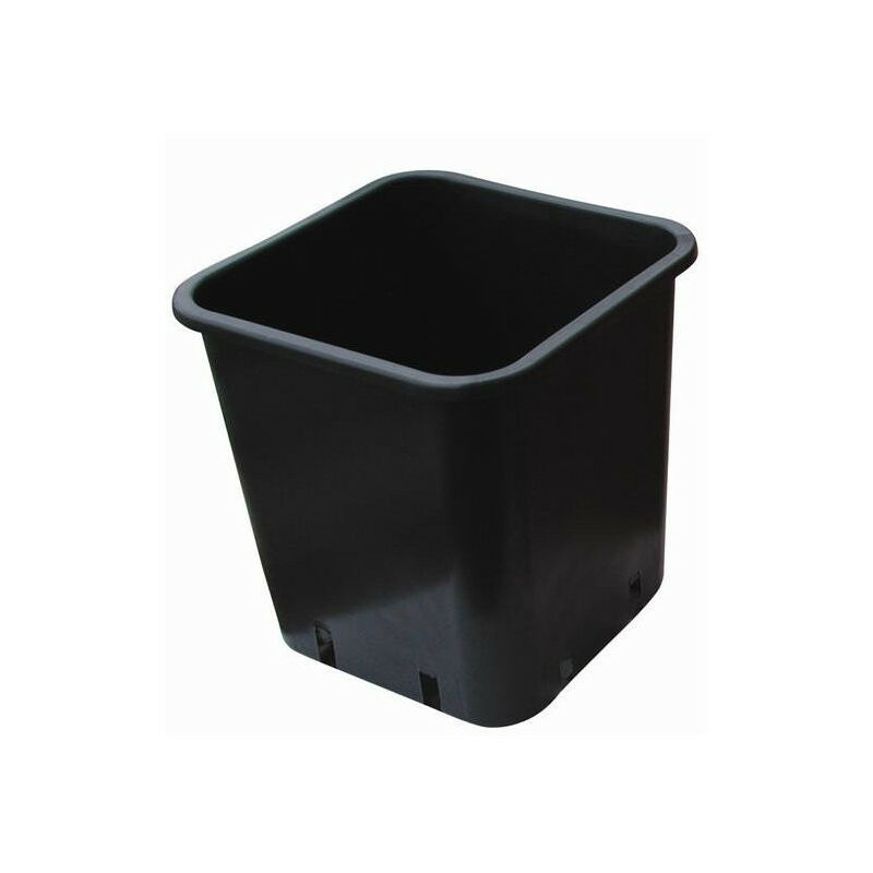 CIS - Pot carré noir 7x7x7,5 cm 0.25 l