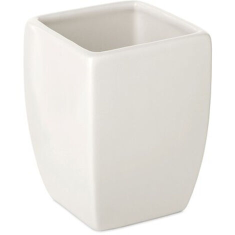 Pot Céramique Thaïlandais Tatay Blanc 7,5 x 7,5 x 10 cm