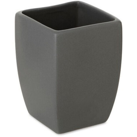 Pot Céramique Thaïlandais Tatay Gris Anthracite 7,5 x 7,5 x 10 cm