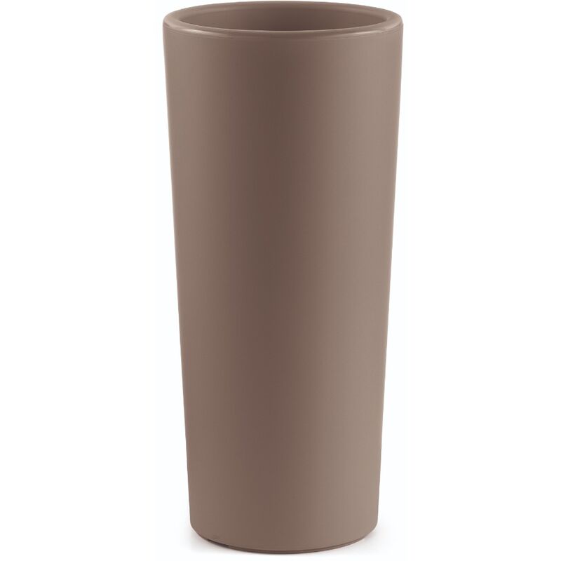 Vase cache-pot rond clou H.85CM havane