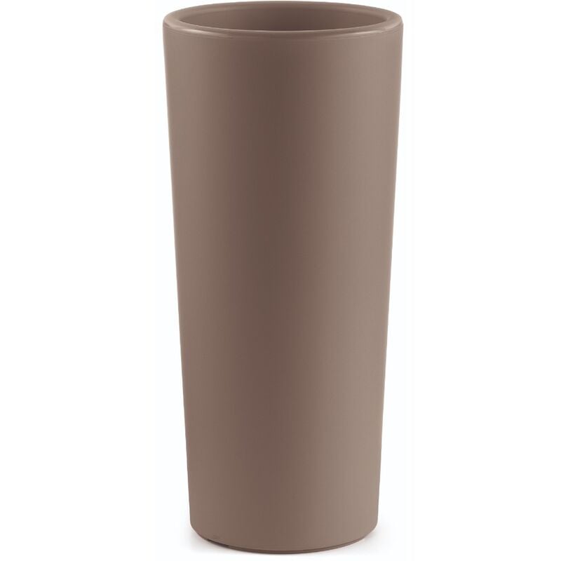Vase cache-pot rond clou H.100CM havane