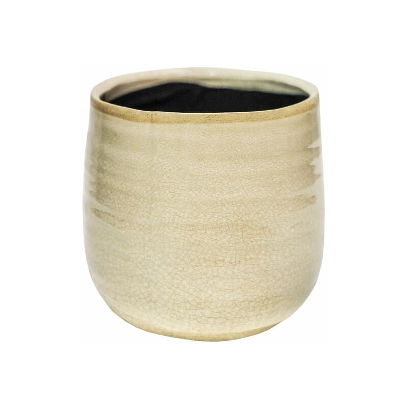 Ivyline Limited - Pot Como Planter - Ceramic - L26 x W26 x H21 cm - Ivory