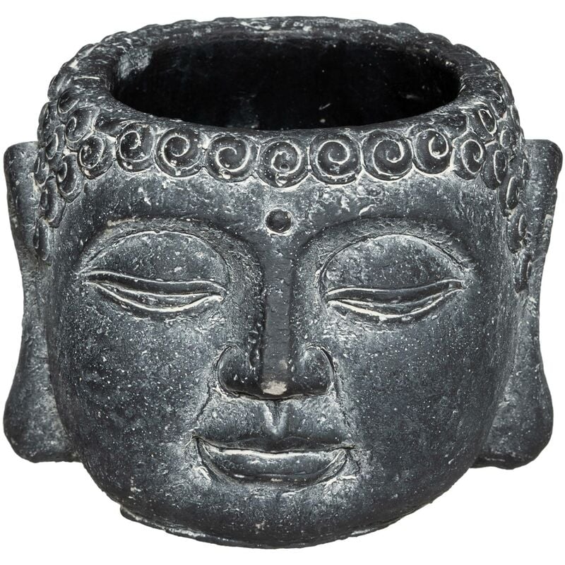 Atmosphera - Pot de Bouddha, ø 11,5 cm, ciment, gris