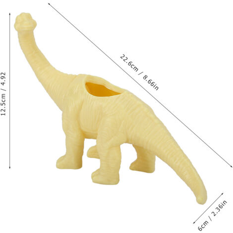 Pot de Cactus Dinosaure Décoratif pour Plantes Succulentes et Jardin (Jaune)