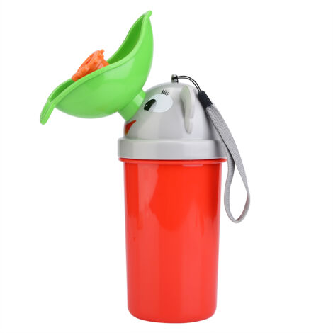 Pot de chambre portable pour bébé - Toilette d'urgence pour enfants en voiture, camping ou voyage (Rouge)