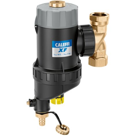 Pot de décantation magnétique avec filtre autonettoyant semi-automatique CALEFFI XF 577