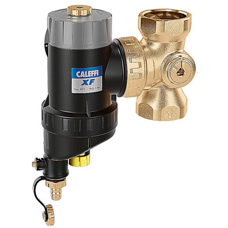 Pot de décantation spécial PAC DN 50 - CALEFFI XF 2" (50/60) FF avec anneau magnétique et filtre automatique + BYPASS - Thermador