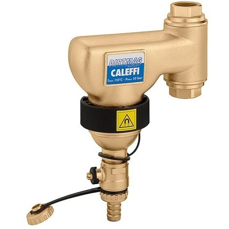 Pot de décantation vertical avec aimants magnétiques Caleffi 5468 | laiton - 3/4"