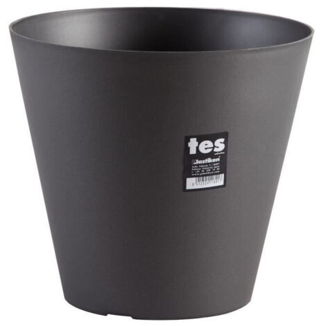 Pot De Fleur Anthracite ø26cm Résistant, Design Moderne - Plastiken