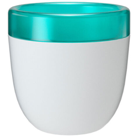 Pot de fleur auto-irrigant [7 x 11.5cm] Blanc/Noir 1 pièce Plastique renforcé double cuve avec corde coton