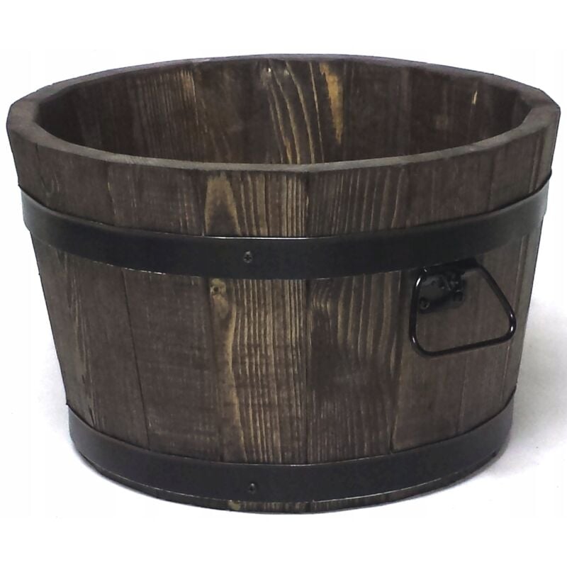 Pot de fleur en bois de pin 42xH26, palissandre